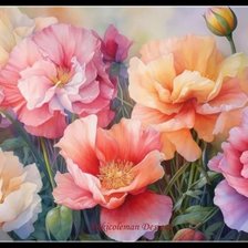 Схема вышивки «маки»