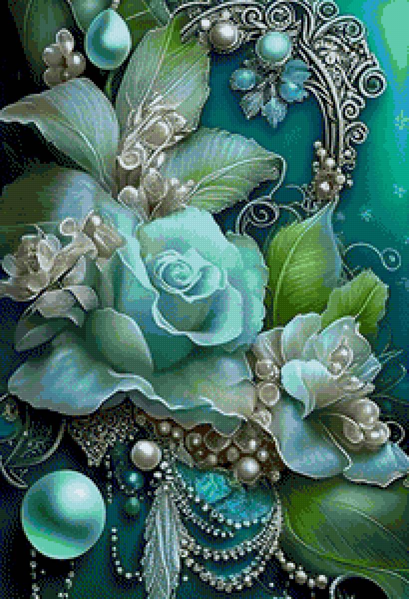 Розы и жемчуг - украшения, жемчуг, розы, тифани - предпросмотр