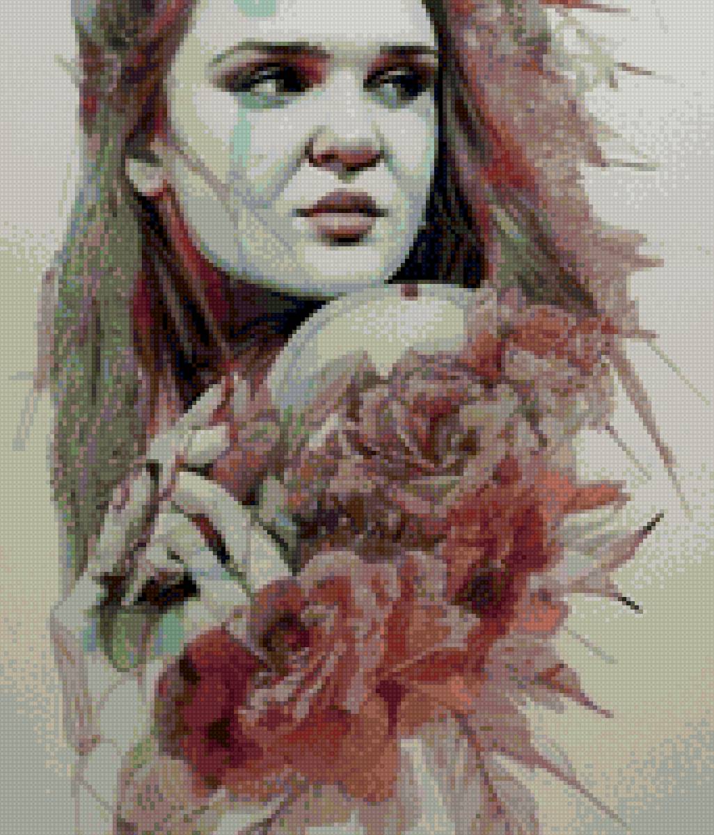 Д - девушка, картина - предпросмотр