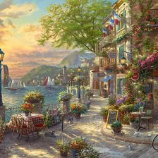 Схема вышивки «จักรยานหน้าตึกริมน้ำTk»