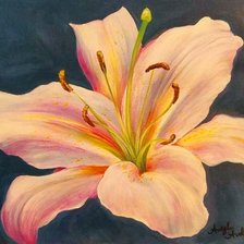 Схема вышивки «лилия»