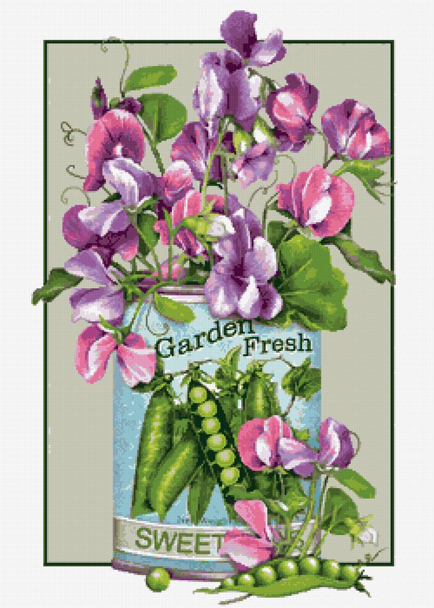 Рисунок с цветами - акварель, рисунок, цветы - предпросмотр