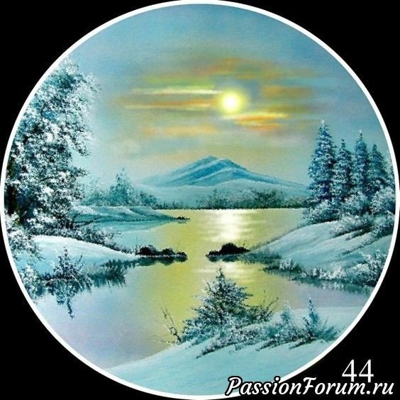 Зимний пейзаж - зима - оригинал