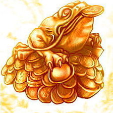 Оригинал схемы вышивки «золотая жаба» (№2655808)