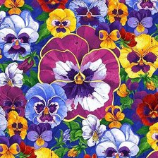 Схема вышивки «подушка анютки»