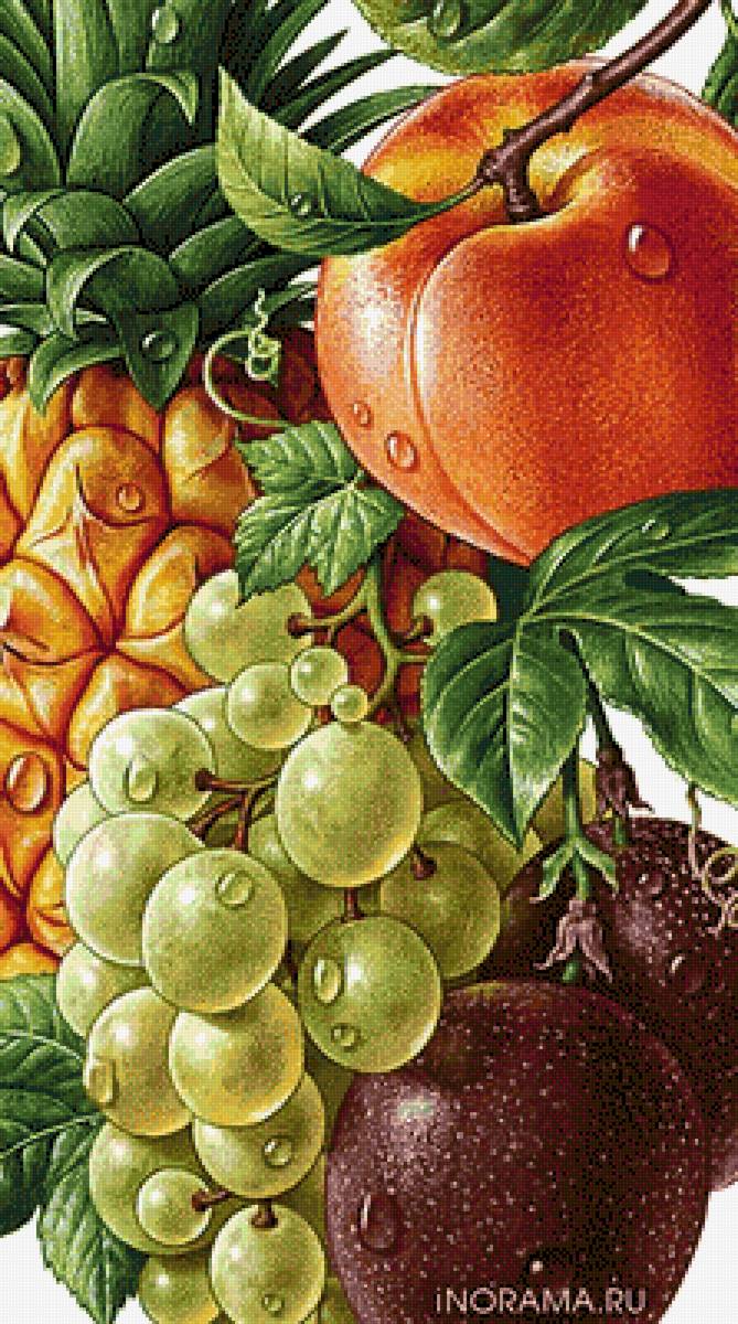 Фрукты - фрукты, виноград, ананас - предпросмотр