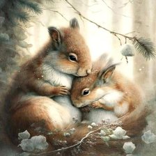 Схема вышивки «Материнская любовь.»