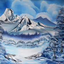 Схема вышивки «Снежная вершина»