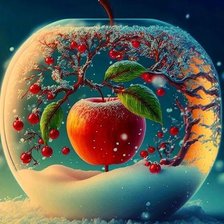 Стеклянное яблоко