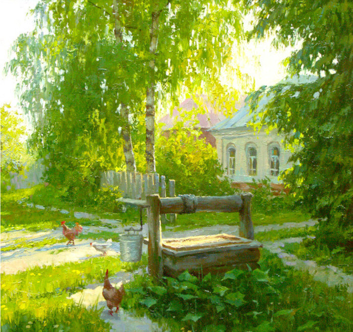 Колодец - деревня, солнечный день, лето - оригинал