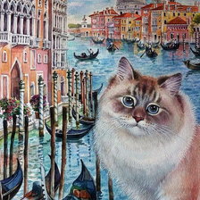 Схема вышивки «Венецианский котик»