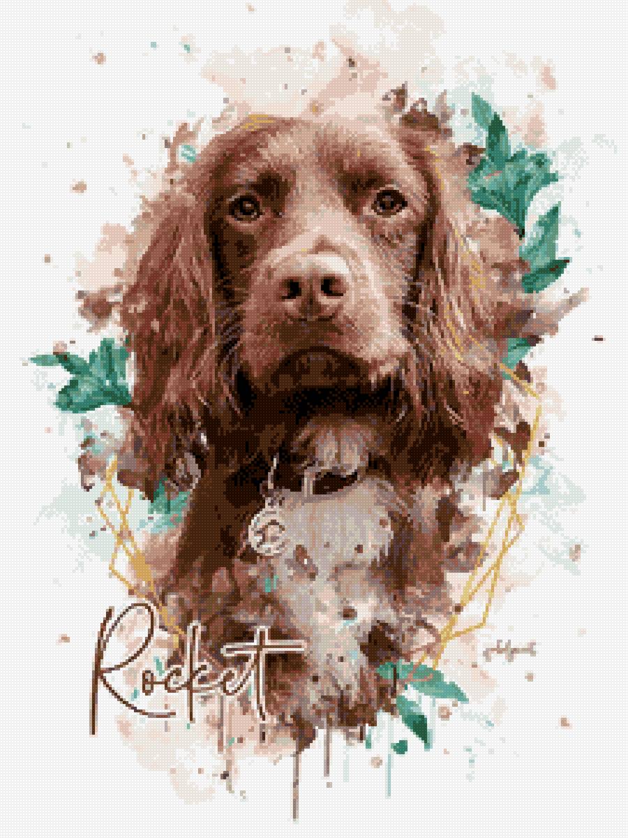 Watercolor Pet - акварель, собака, рисунок - предпросмотр