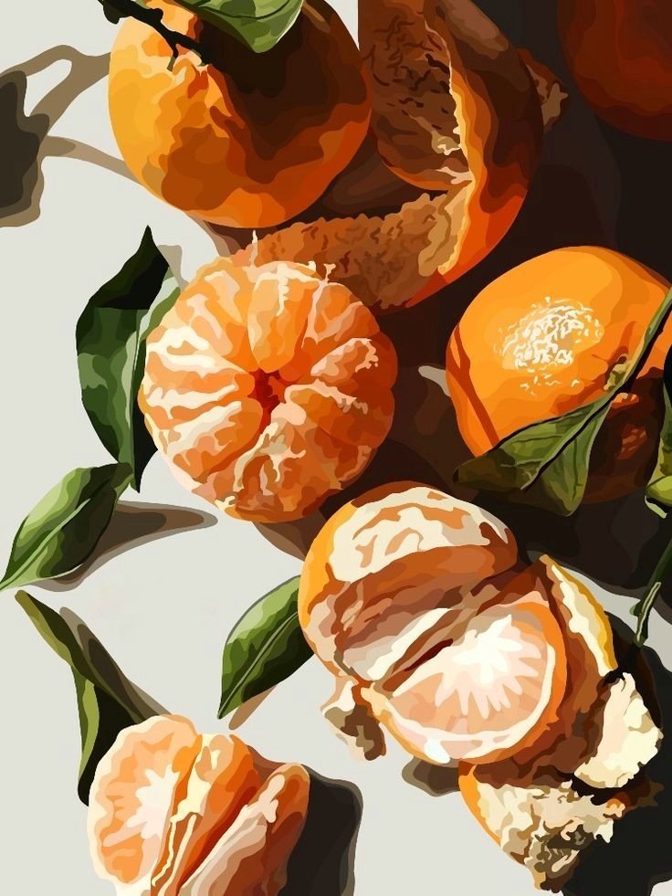 Мандарины - фрукты, мандарины - оригинал