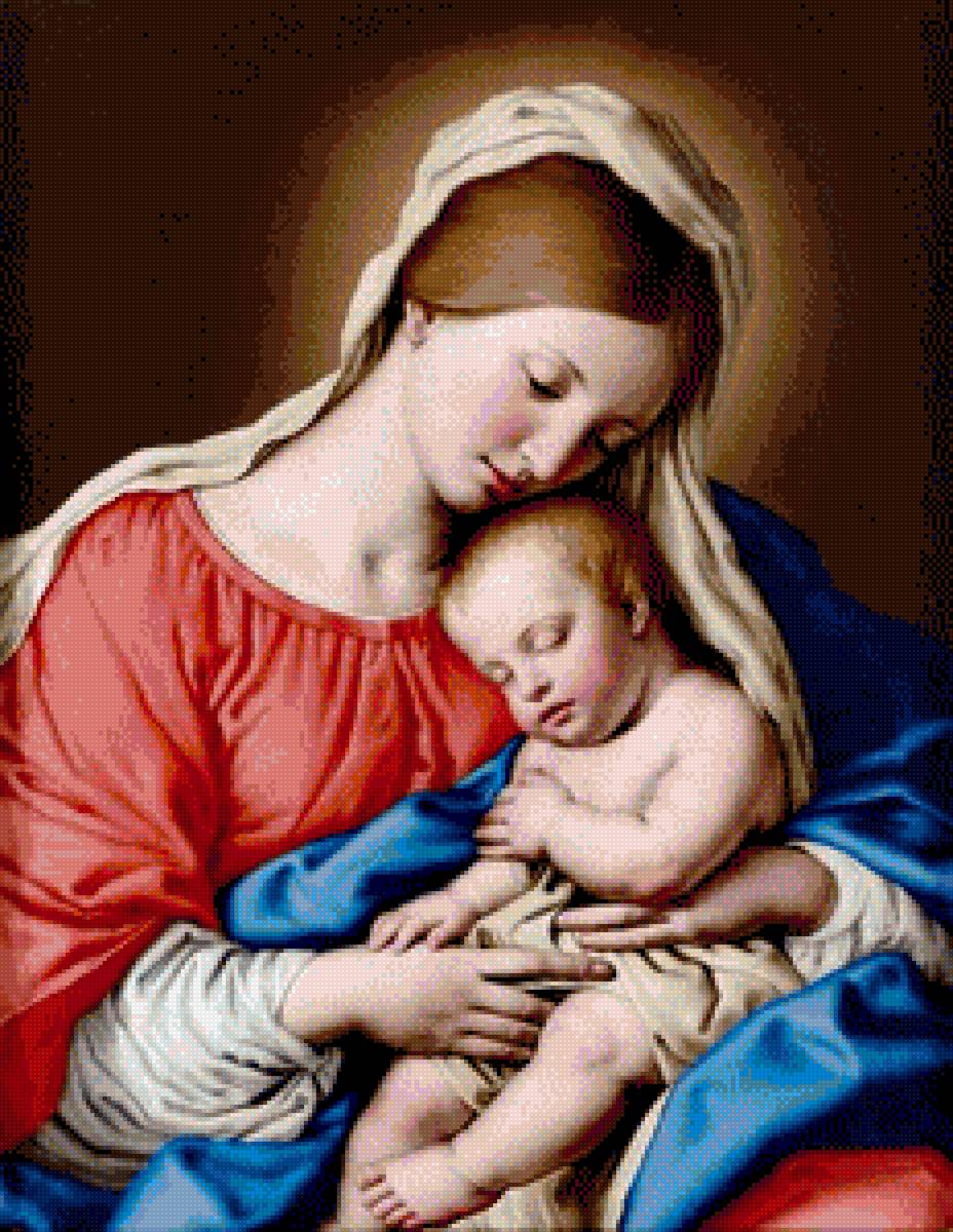 Maica Domnului si Pruncul, Sassoferrato - icoana - предпросмотр