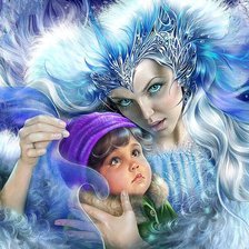 Схема вышивки «Снежная королева 1»