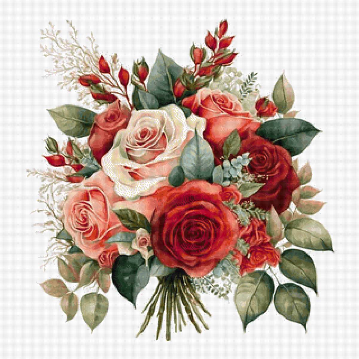 Букет роз - букет, розы, цветы - предпросмотр