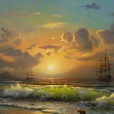 Схема вышивки «У дальних берегов»