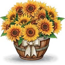 Схема вышивки «Подсолнух»