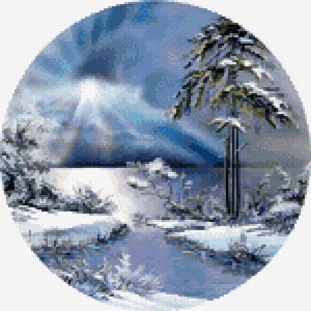 Зимний пейзаж - природа, зима - предпросмотр