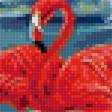 Предпросмотр схемы вышивки «Фламинго» (№2660530)