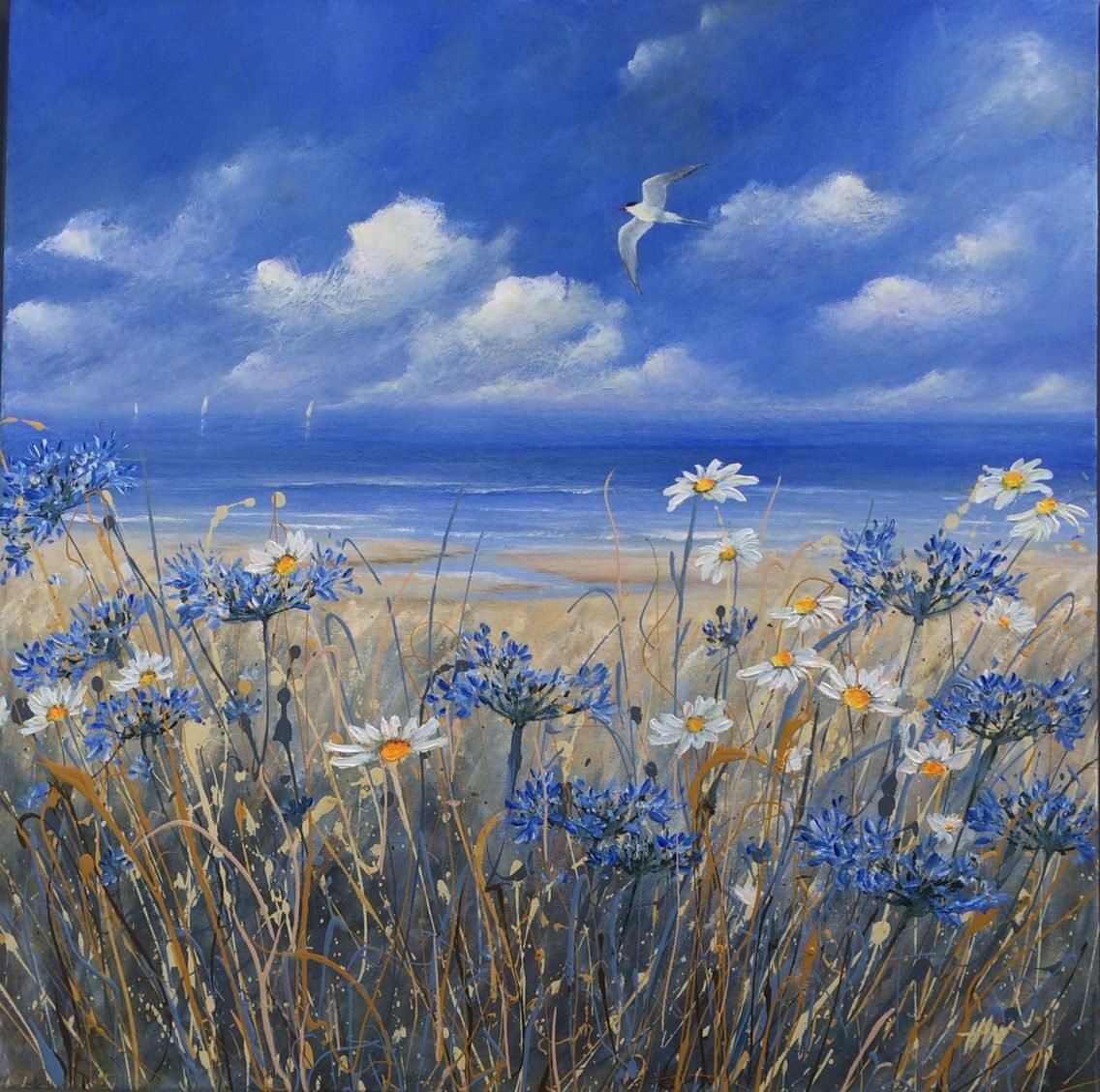 №2660541 - берег моря, цветы - оригинал