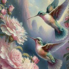 Схема вышивки «Колибри»