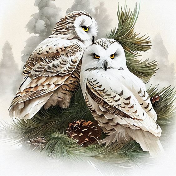 Совы - сова, лес, птица - оригинал