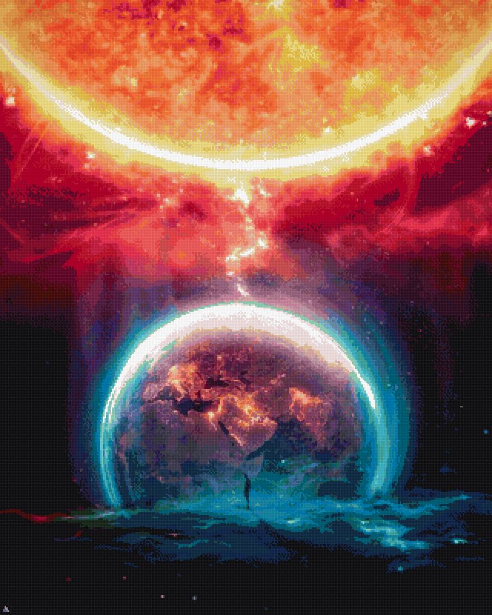 Солнце - космос, солнце, затмение - предпросмотр