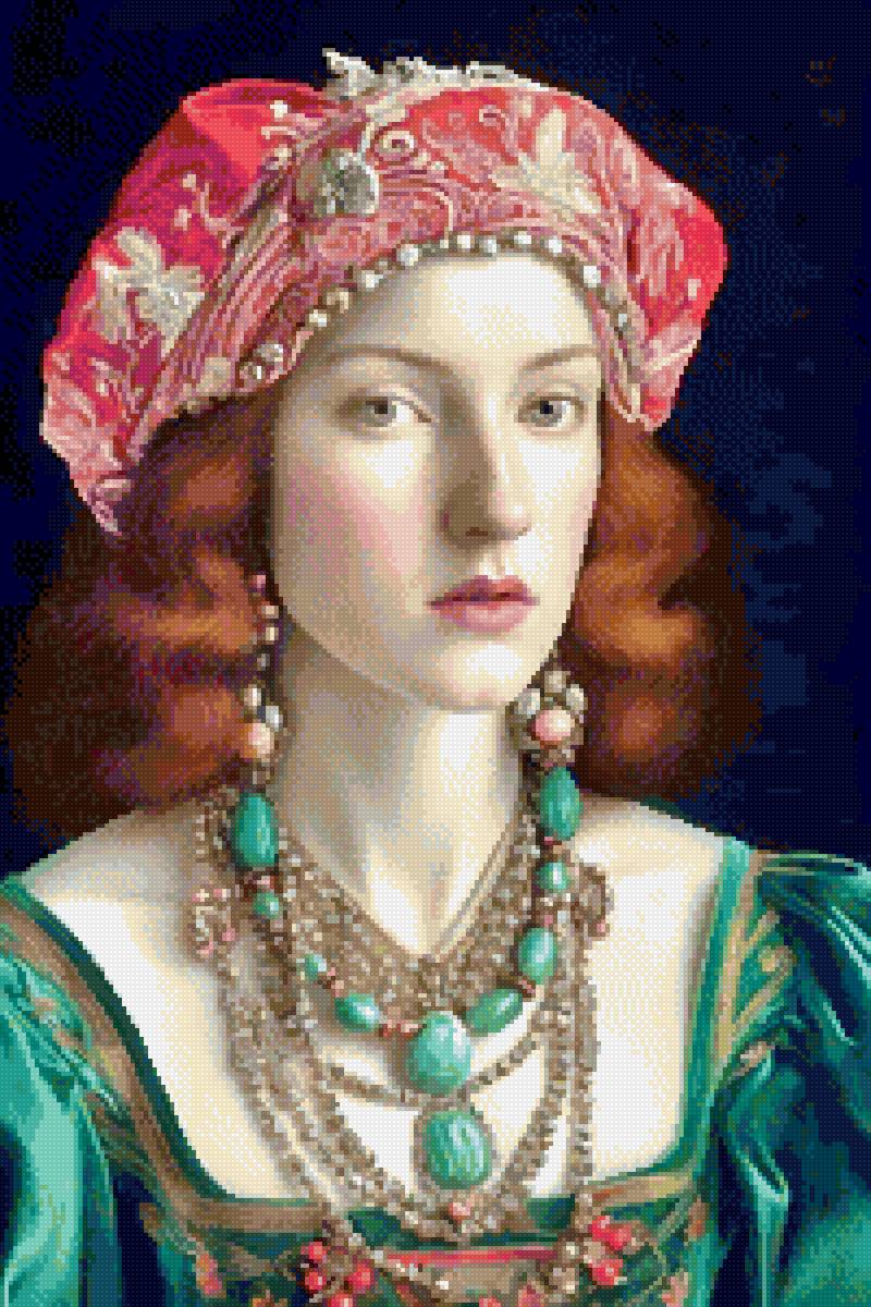 Portret, Bruno Cerboni - doamna - предпросмотр