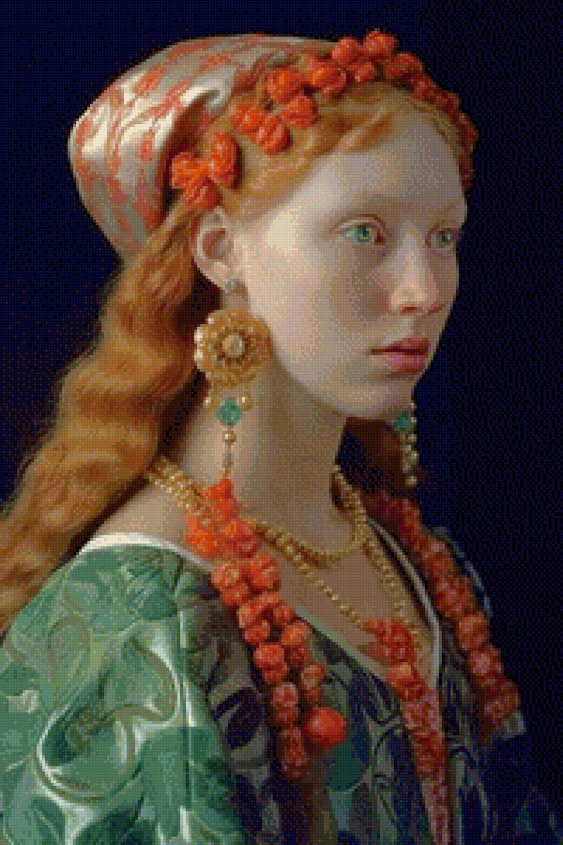 Portret, Bruno Cerboni - doamna - предпросмотр