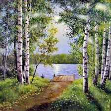 Схема вышивки «Mesteceni»