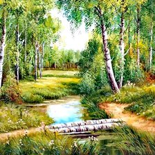 Схема вышивки «Mesteceni»