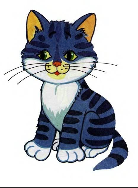 Котик - детская картинка рисунок котик - оригинал