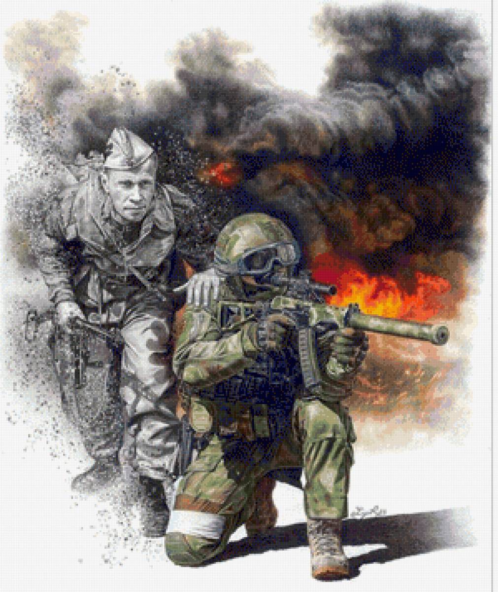 Бессмертный полк - солдаты, война - предпросмотр