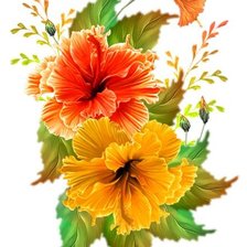 Схема вышивки «цветы»