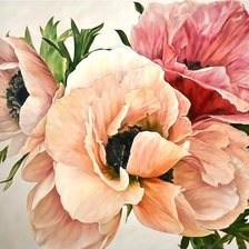 Схема вышивки «маки»