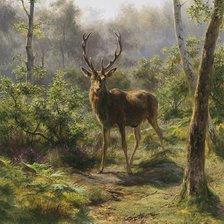 Оригинал схемы вышивки «Олень» (№2665881)