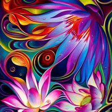 Схема вышивки «цветы»