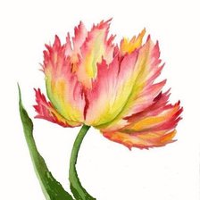 Схема вышивки «тюльпан 2»