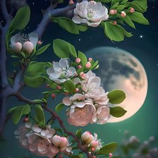 Схема вышивки «anh đào đêm»