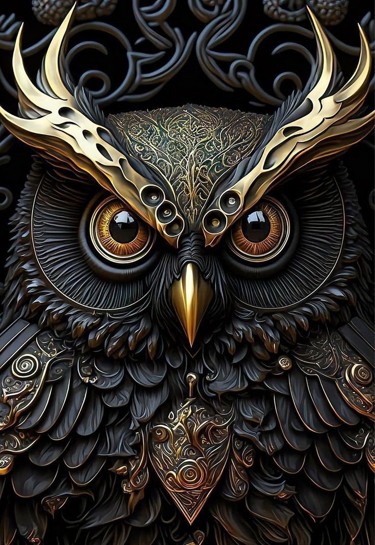 Сова. - птицы, сова, пнк - оригинал