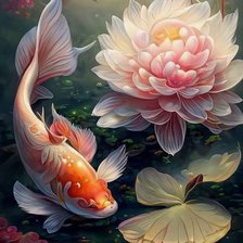 Cá và hoa