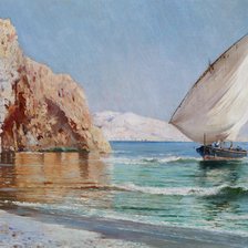 Схема вышивки «Под парусом»