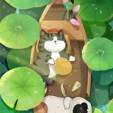 Схема вышивки «Meo hoang thuong»