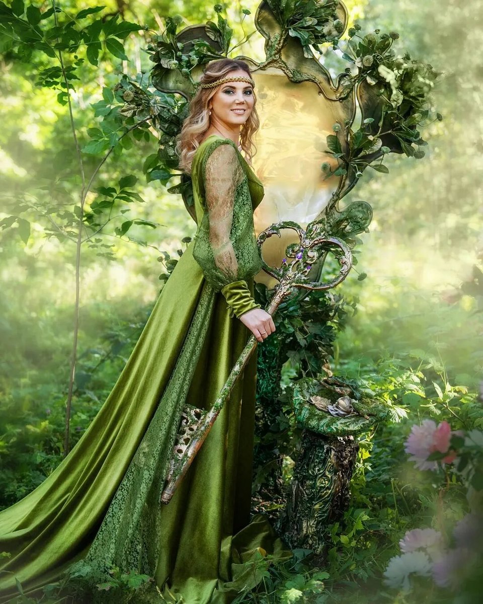 Девушка с ключом - природа, девушка, лес, ключ - оригинал