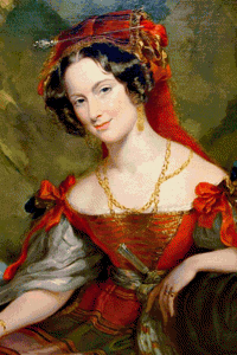 Portretul Doamnei Caroline Montague, George Hater - doamna - предпросмотр