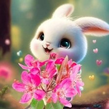 Схема вышивки «Зайка»