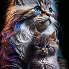 Схема вышивки «GATOS DMC»