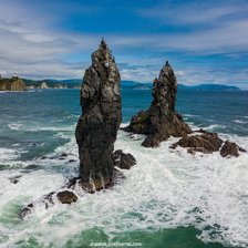 Схема вышивки «скалы два брата»