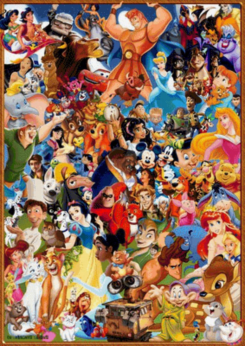 tableau personnage DISNEY - disney, personnages, tableau - предпросмотр